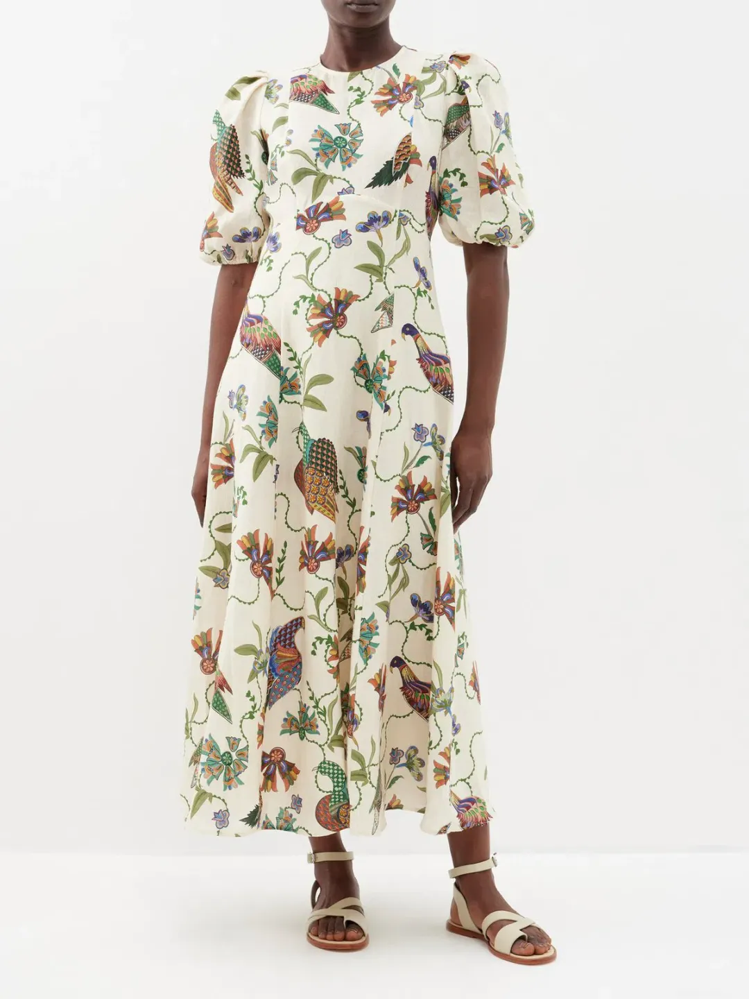 Alemais Birdie Midi Dress Print Size AU 10 for rent on The Volte - main image