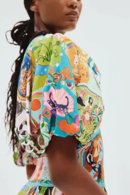 Alemais Evergreen Midi Dress Multi Size 8 for rent on The Volte - image 10