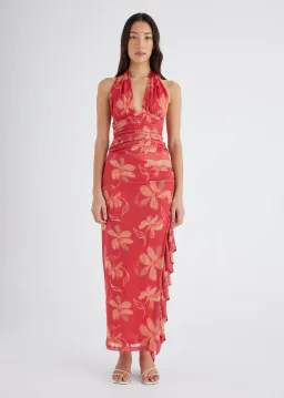 Benni Penelope Maxi Dress Hibiscus Floral Size 10 for rent on The Volte - image 1