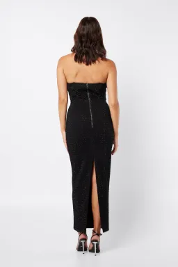 Mossman Silver Lining Midi Dress Black Size 10 for rent on The Volte - image 3