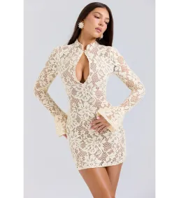House of CB Brianna Mini Dress Buttermilk Size XS/Au 6 for rent on The Volte - image 2