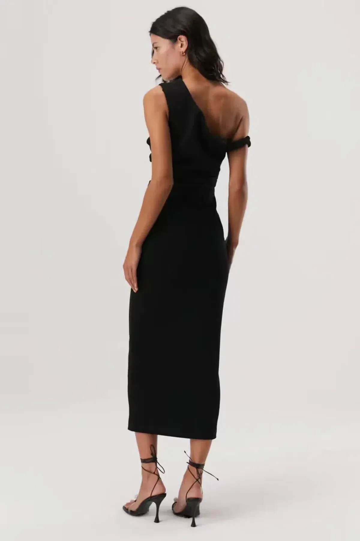 Misha Alaska Midi Dress Black Size 10 - Image 3