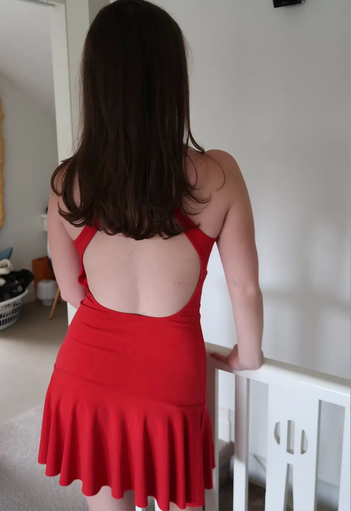 Quba The Scarlett Mini Dress Red Size 10 - Image 2