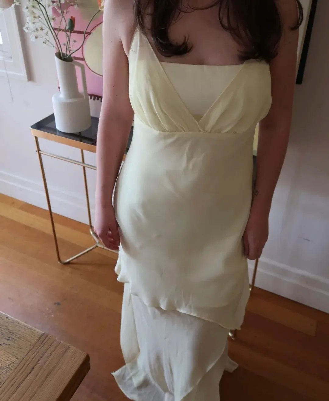 Studibaker The Lemon Midi Dress Yellow Size 8 for rent on The Volte - main image