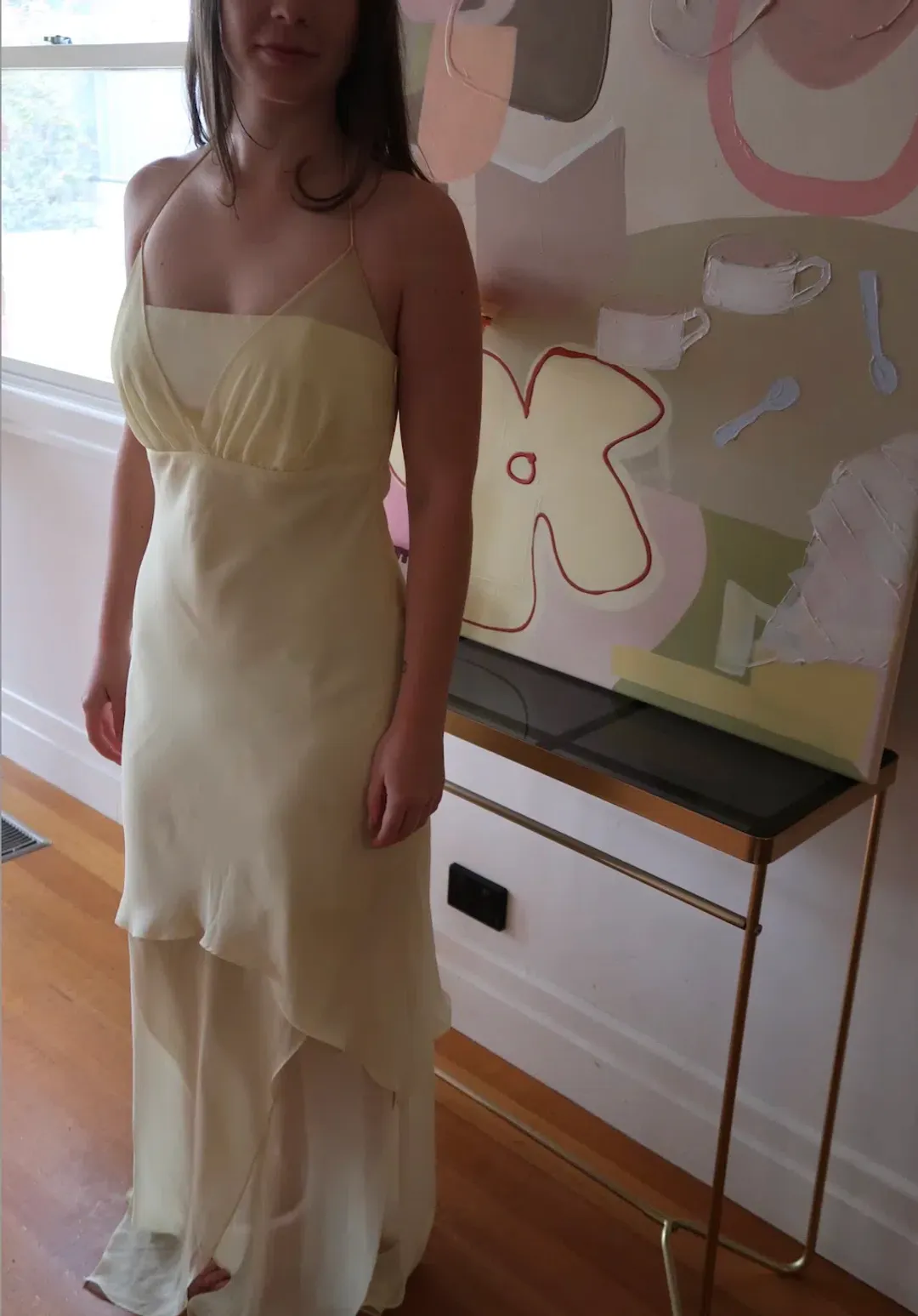 Studibaker The Lemon Midi Dress Yellow Size 8 for rent on The Volte - main image