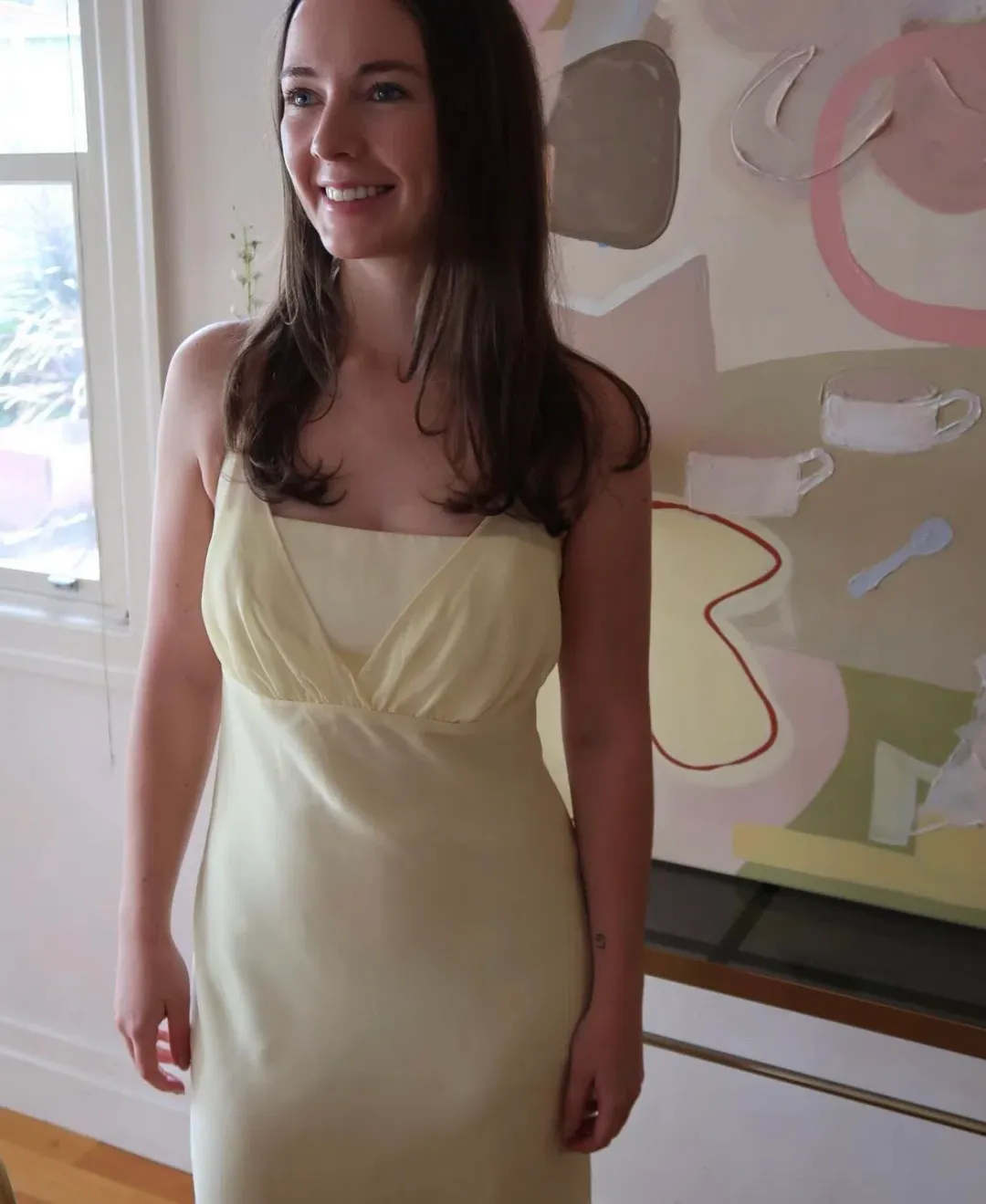 Studibaker The Lemon Midi Dress Yellow Size 8 for rent on The Volte - main image