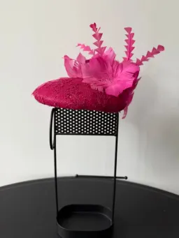 Gregory Ladner Headpiece with Feather Embellishment Pink One Size for rent on The Volte - image 4