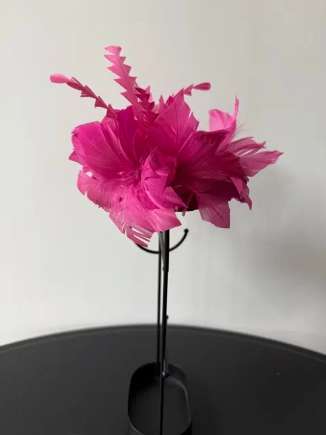 Gregory Ladner Headpiece with Feather Embellishment Pink One Size for rent on The Volte - main image