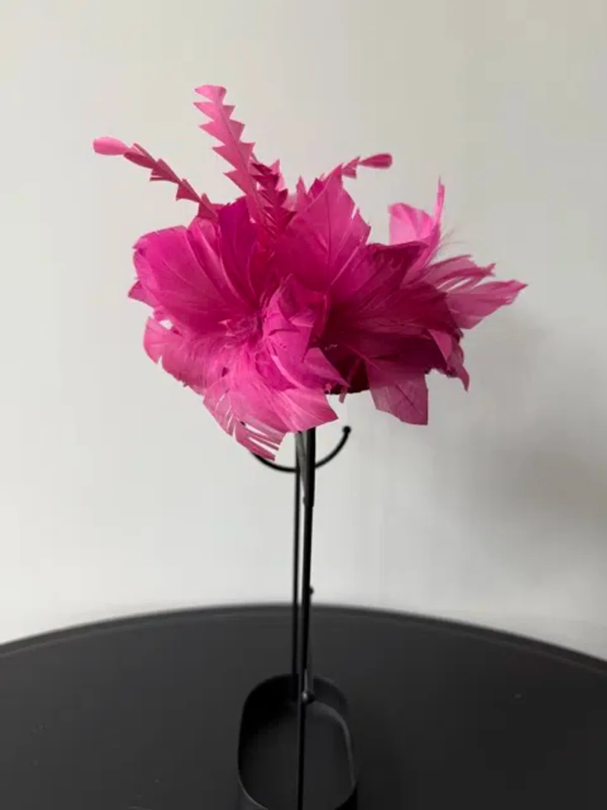 Gregory Ladner Headpiece with Feather Embellishment Pink One Size - Image 3