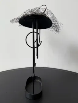 Mimco Sequined Headpiece with Veil Black One Size for rent on The Volte - image 2