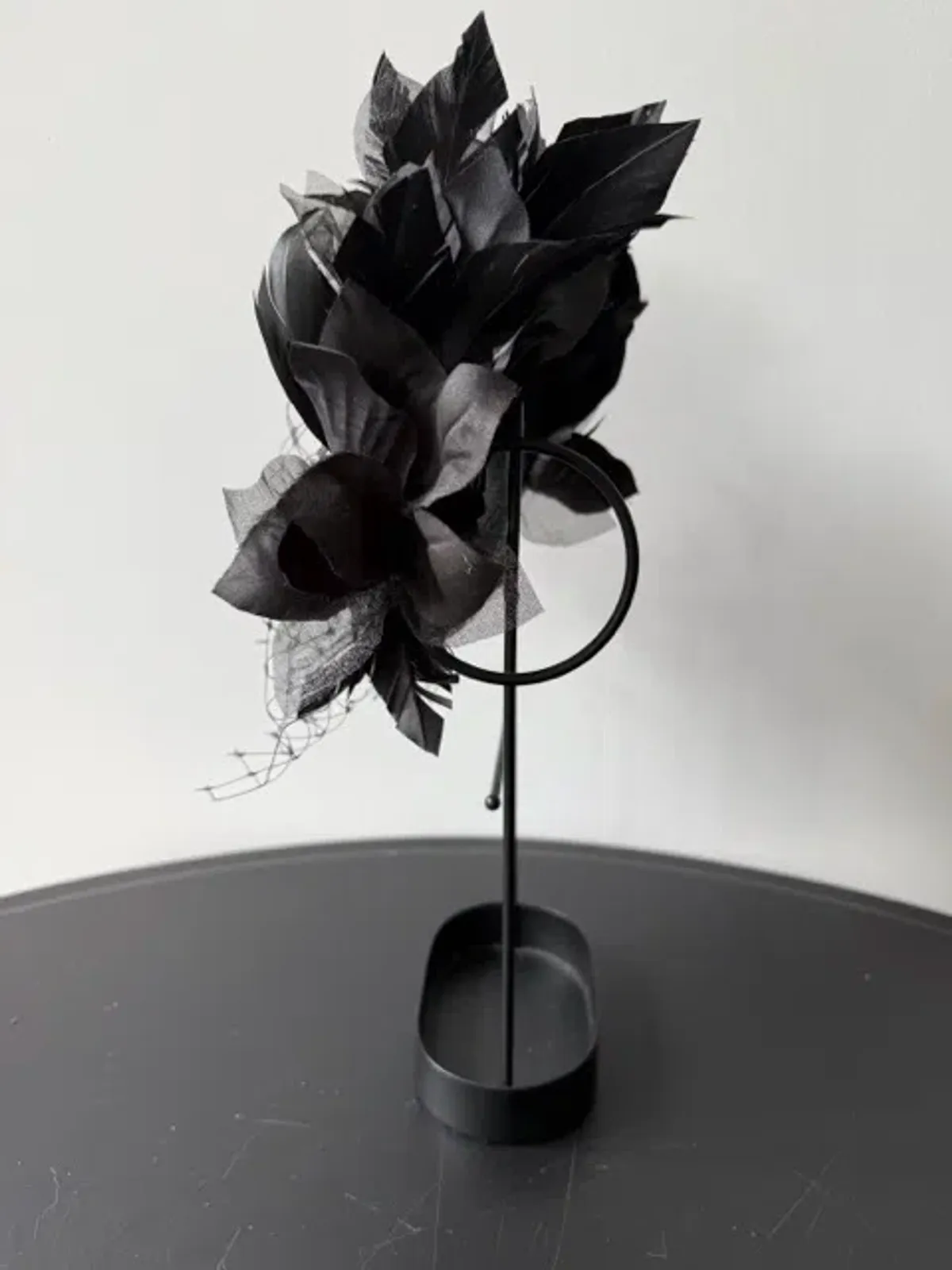 Olga Berg Fascinator Black - Image 2