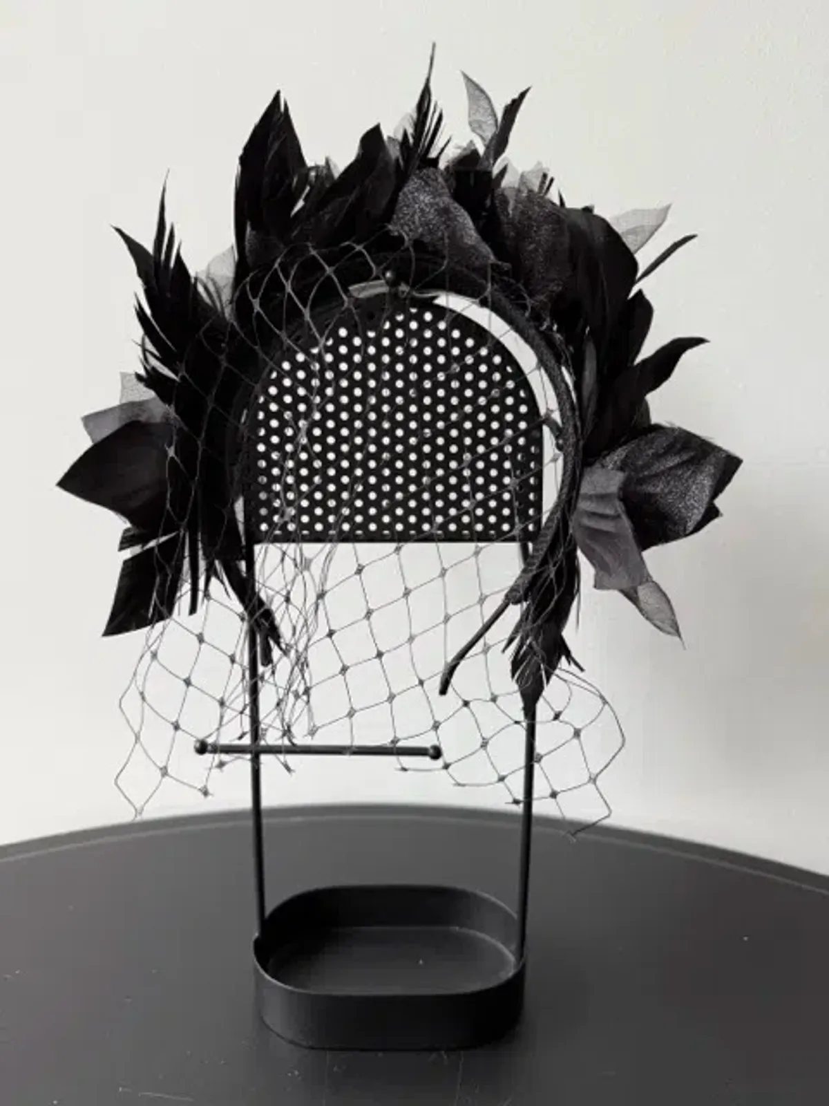 Olga Berg Fascinator Black - Image 1