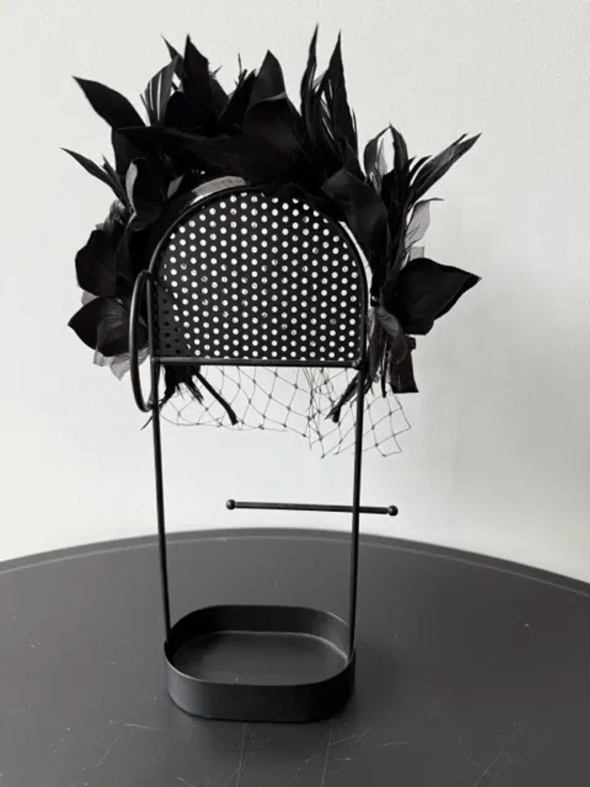 Olga Berg Fascinator Black - Image 3