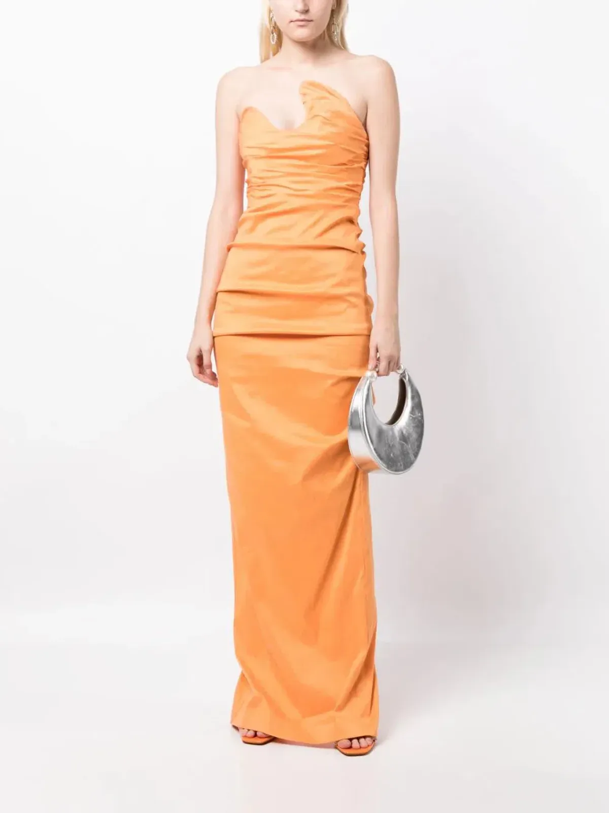 Rachel Gilbert Cheri Gown Orange Size 10 - Image 1