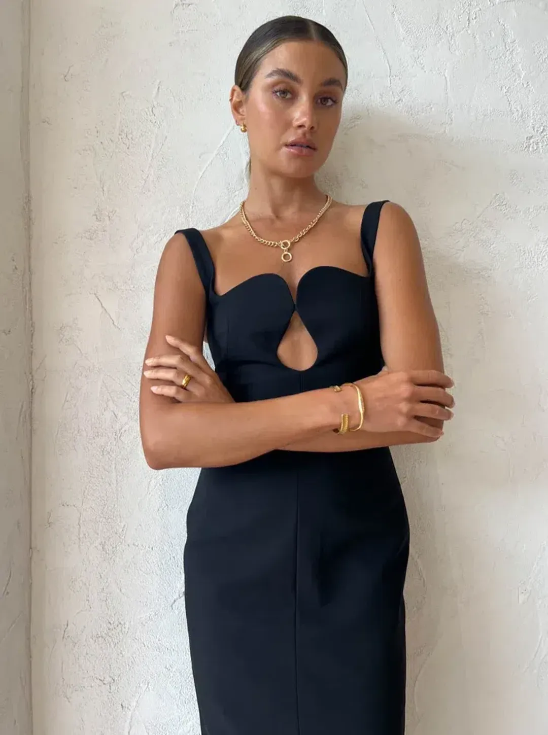 Camilla and Marc Brixton Midi Dress Black Size 10 for rent on The Volte - main image