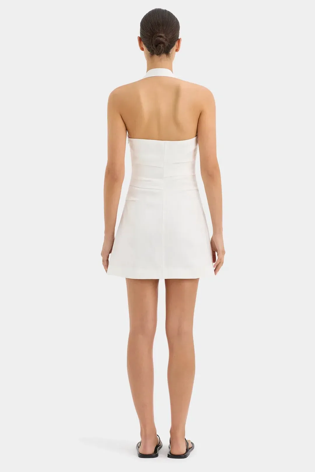 Sir The Label Noemi Halter Mini Dress Ivory Size 6 for rent on The Volte - main image
