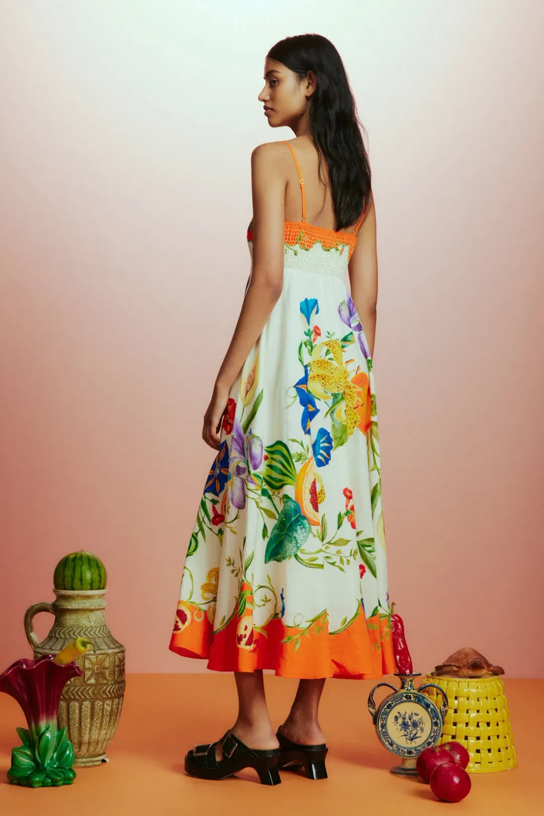 Alemais Flores Sundress Multi Size 16 for rent on The Volte - main image