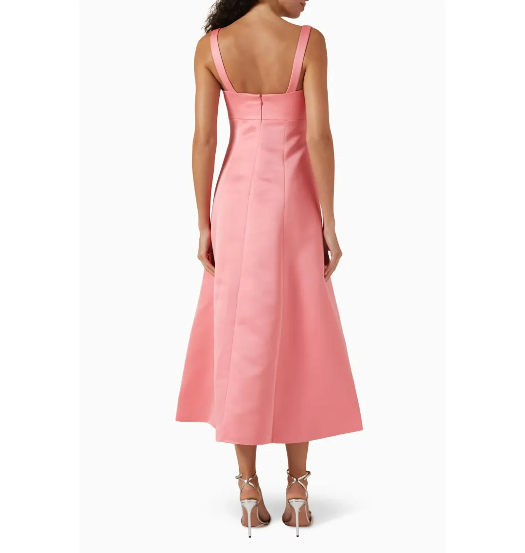 Leo Lin Odette Midi Dress in Strawberry Pink Size AU 6 for rent on The Volte - main image