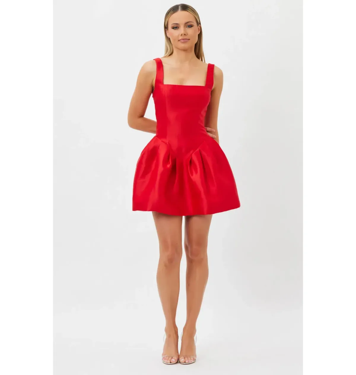 Bianca & Bridgett Alba Mini Dress Red Size AU 10 - Image 1