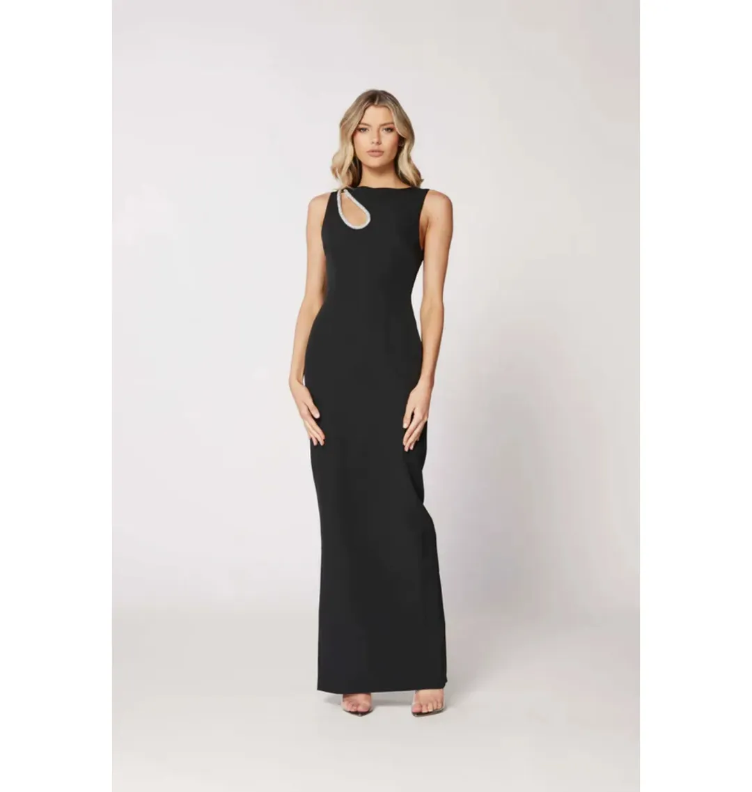 Bianca & Bridgett Valencia Gown in Black Size AU 6 for rent on The Volte - main image