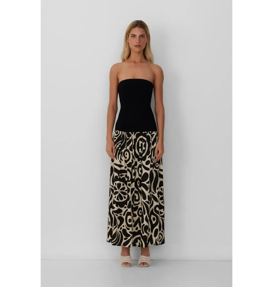 The Wolf Gang Alyss Maxi Dress Print Size AU 12 for rent on The Volte - main image