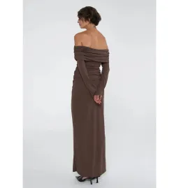 Benni Lorena Maxi Dress Ash Brown Size AU 6 for rent on The Volte - image 2