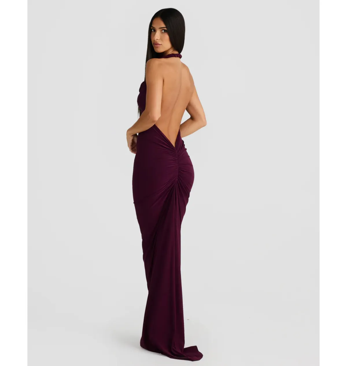 Melani The Label Maia Dress in Mulberry XS / AU 6 - Image 5