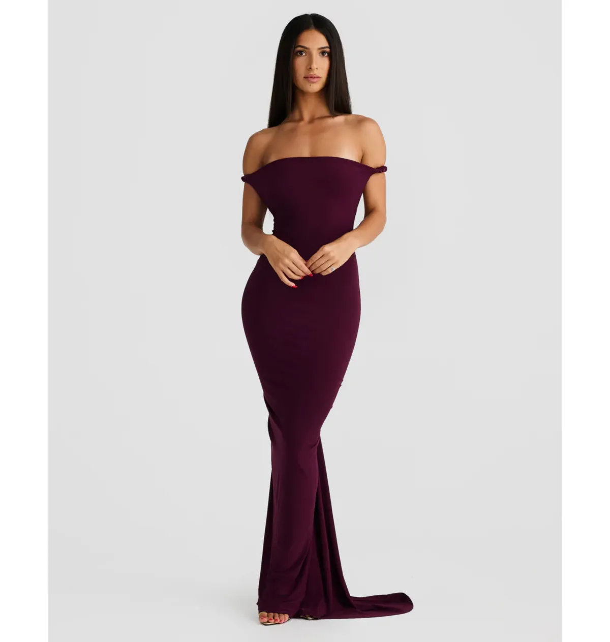 Melani The Label Maia Dress in Mulberry XS / AU 6 - Image 2