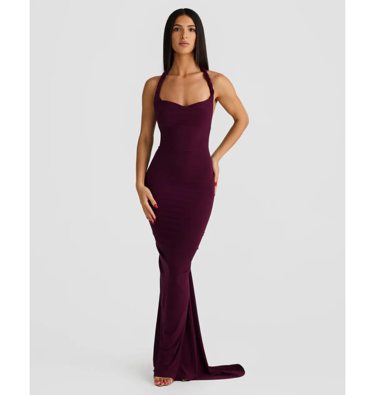Melani The Label Maia Dress in Mulberry XS / AU 6 - Image 4