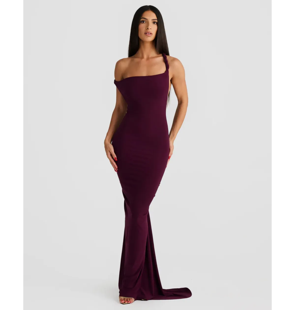 Melani The Label Maia Dress in Mulberry XS / AU 6 - Image 1