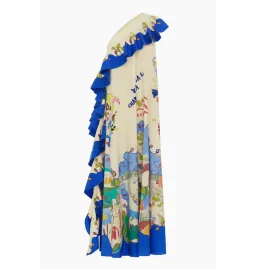 Alemais Nadia One Shoulder Ruffle Dress Multi Size AU 14 for rent on The Volte - image 6