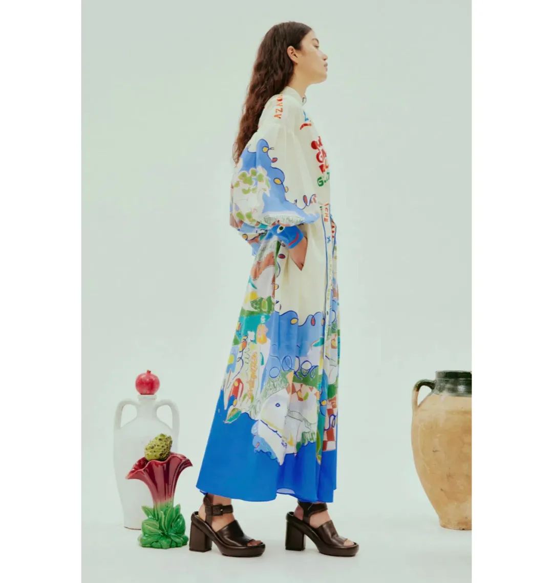 Alemais Nadia Shirtdress Multi Size AU 14 for rent on The Volte - main image