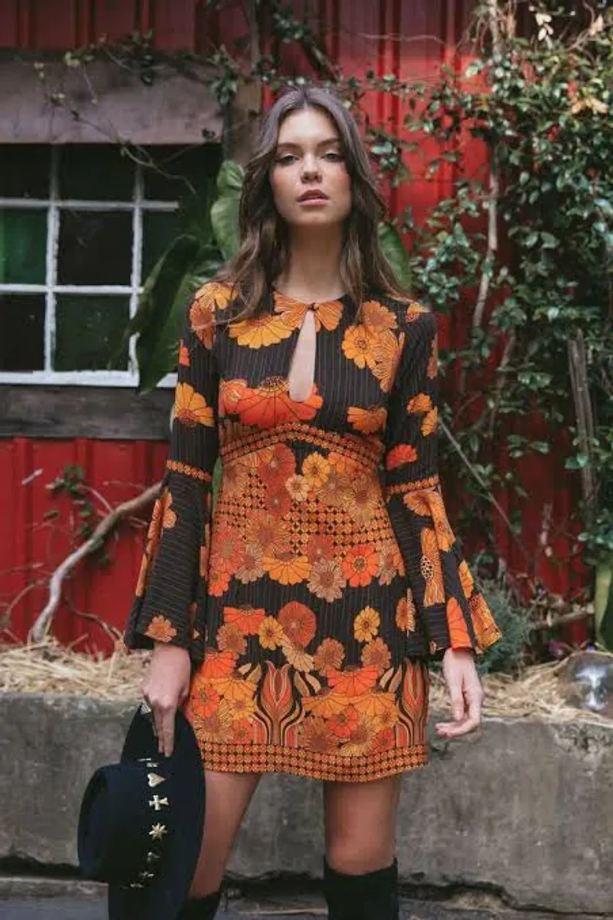 Nine Lives Bazaar Mercury Mini Dress in Midnight - Image 3