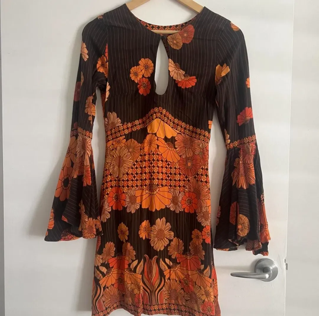 Nine Lives Bazaar Mercury Mini Dress in Midnight for rent on The Volte - main image