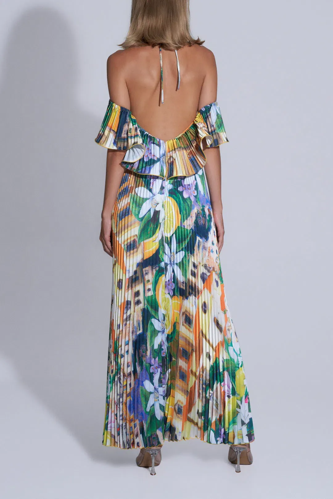 L'idee Paloma Gown in Positano Size 8 for rent on The Volte - main image