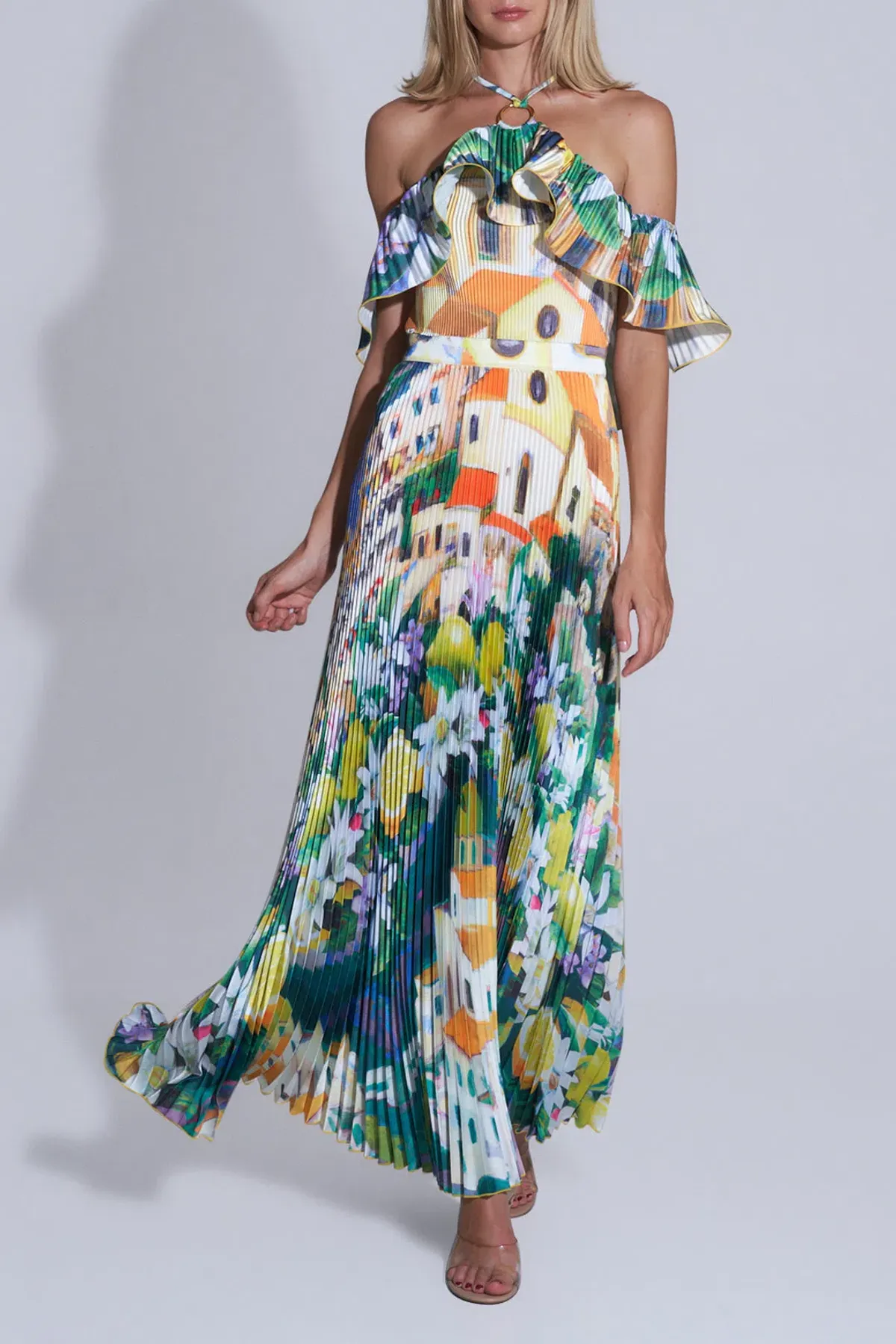 L'idee Paloma Gown in Positano Size 8 - Image 1