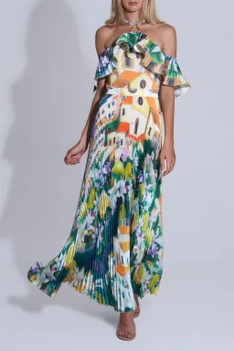 L'idee Paloma Gown in Positano Size 8 for rent on The Volte - image 1