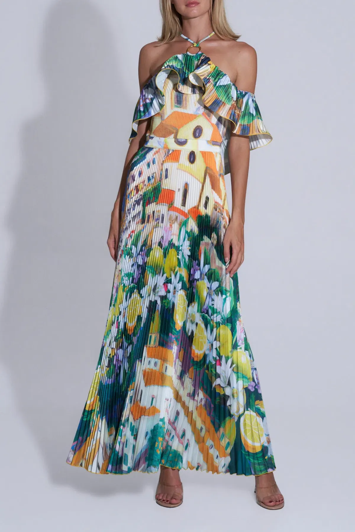 L'idee Paloma Gown in Positano Size 8 - Image 3