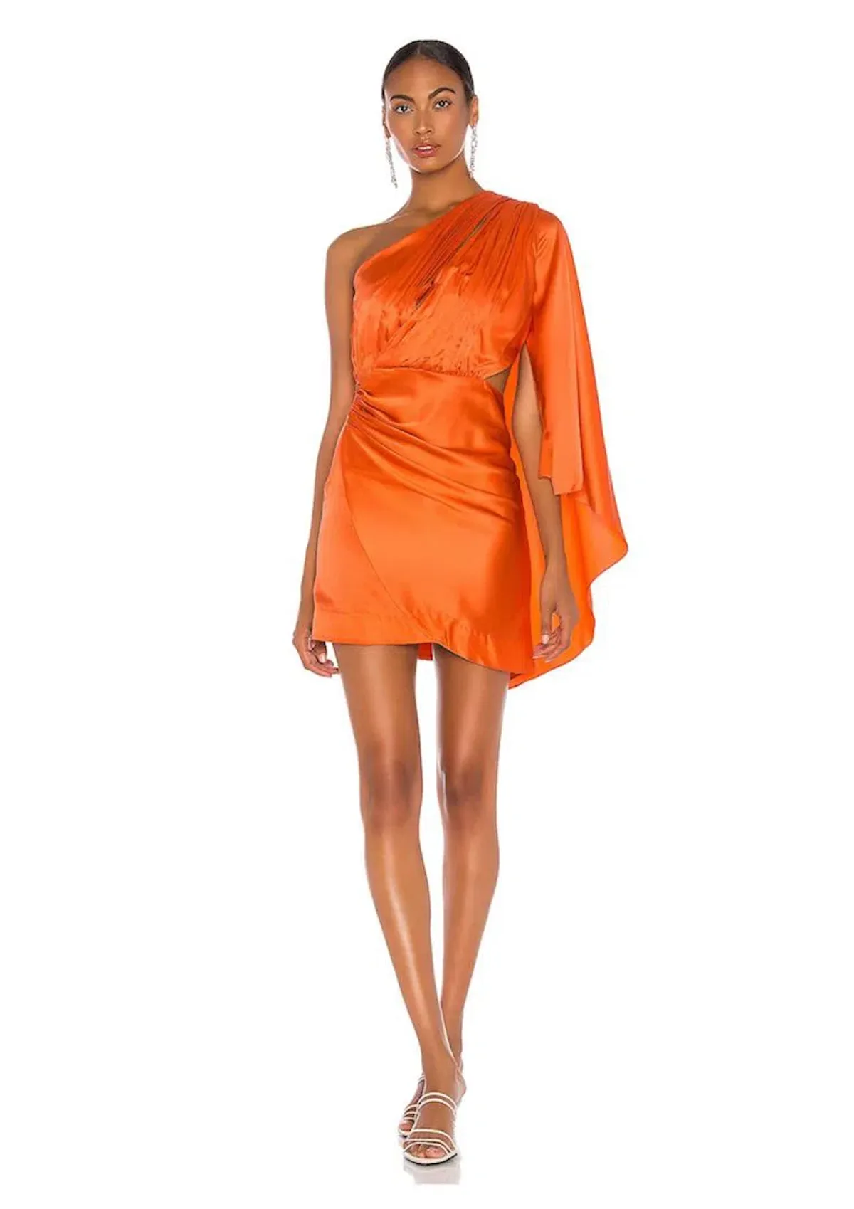 Retrofete Mae Mini Dress Orange Size 8 - Image 1