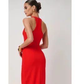 Effie Kats Eiza Gown in Cherry Red Size S / AU 8 for rent on The Volte - image 3