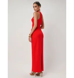Effie Kats Eiza Gown in Cherry Red Size S / AU 8 for rent on The Volte - image 4