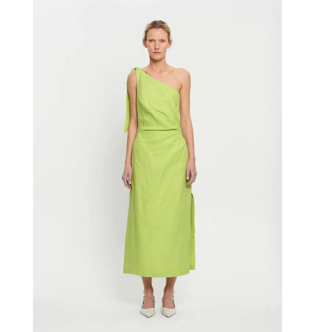 Kivari Addison Midi Dress Green Size AU 14 for rent on The Volte - main image