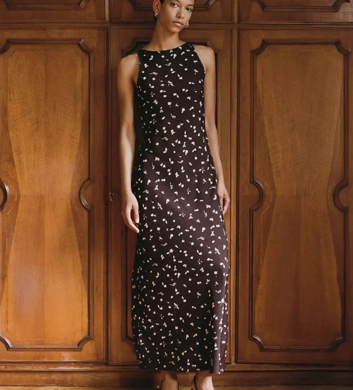 Faithfull the Brand Silya Dress Clover Brown Size 8 - Image 5