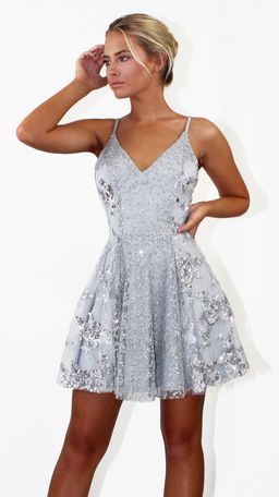 Studio Minc Silver Wings Dress Silver Size 8 for rent on The Volte - image 1