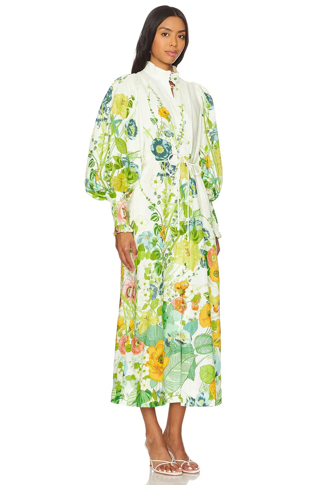 Alemais Zhivago Constance Shirt Dress Floral Size 14 for rent on The Volte - main image