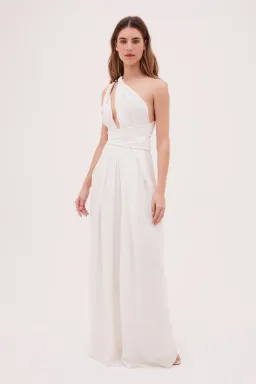 Bianca Spender Ascendent Gown in White Silk Size 10 for rent on The Volte - image 5