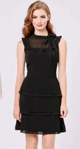 Review Victoriana Ruffle Dress size 12 for rent on The Volte - image 1