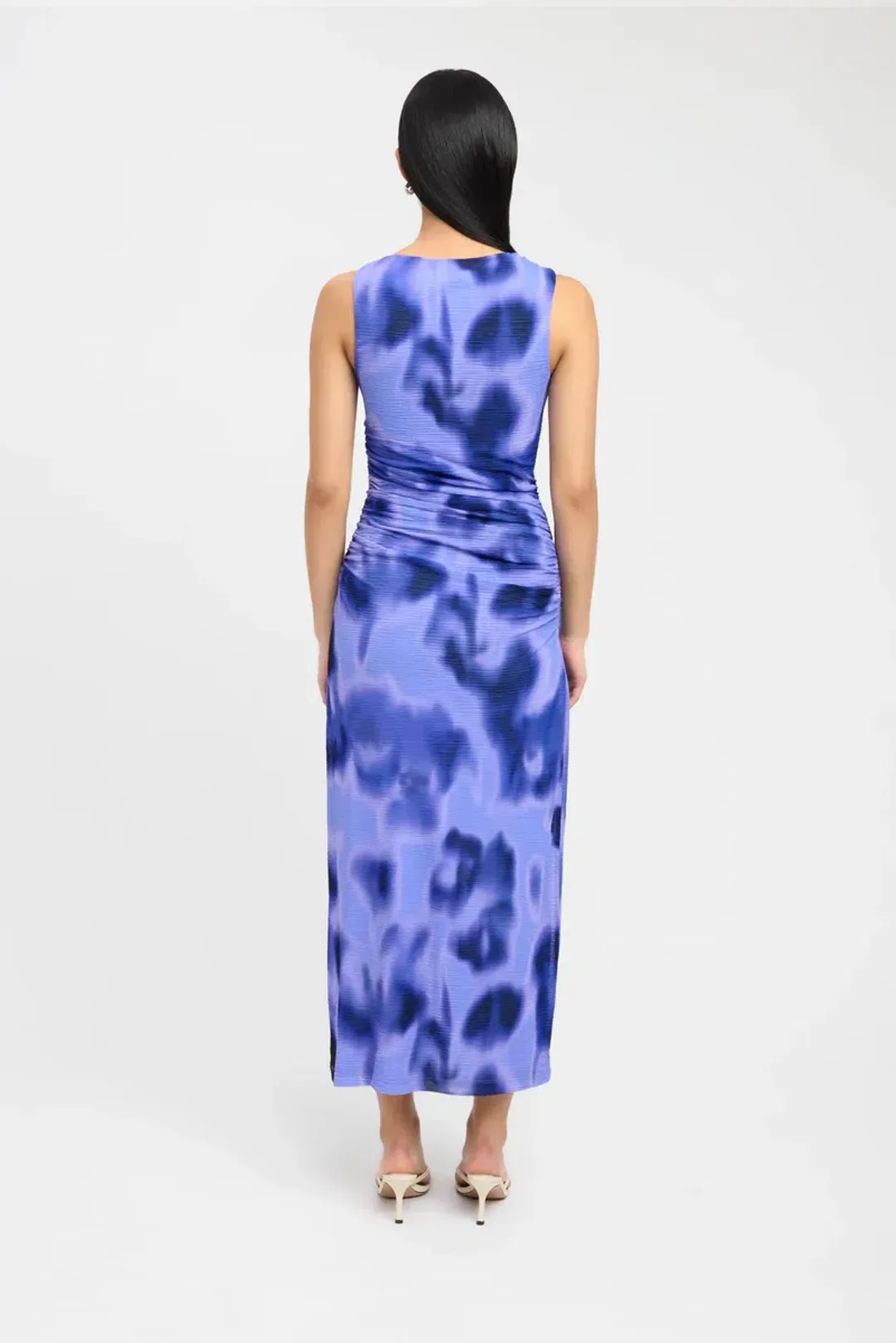 Kookai Poppy Purple Print Maxi Dress Poppy Size 8 for rent on The Volte - main image