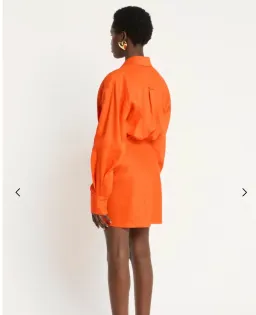 Sass and Bide Club Nocturno Mini Dress Blood Orange Size 12 for rent on The Volte - image 3