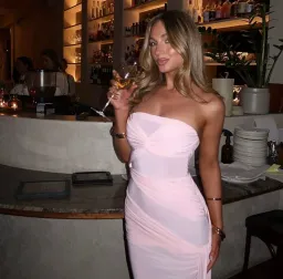 Natalie Rolt Miranda Gown Pink Size 8 for rent on The Volte - image 1